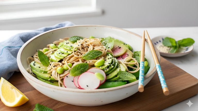 Bright Sesame Soba Noodle Bowl recipe photo