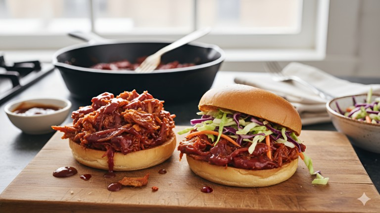 Smoky BBQ Jackfruit Sandwich Filling recipe photo