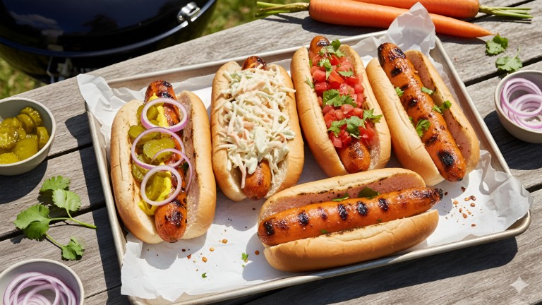 Smoky Grilled Carrot Vegan Dogs recipe photo