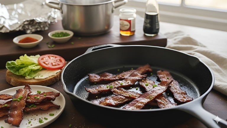 Smoky Seitan Vegan Bacon Strips recipe photo