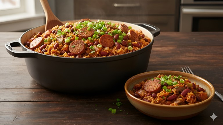 Smoky Weeknight Vegan Jambalaya recipe photo